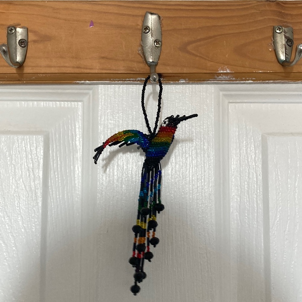 Large hummingbird keychain Handmade Mexico